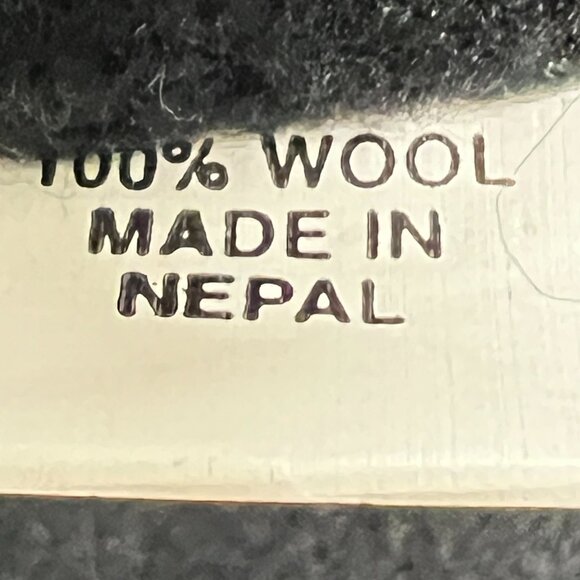 Cold Winter Multicolor Hat Nepal Beanie Rainbow Pigtails Wool Knit Stripe - Picture 5 of 6